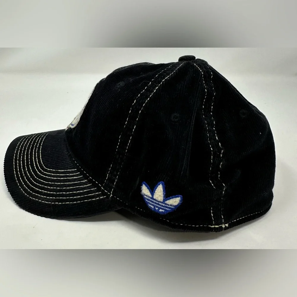 Indiana Pacers NBA Adidas Fitted Corduroy Hat L/XL Navy Blue White‎ Stitch